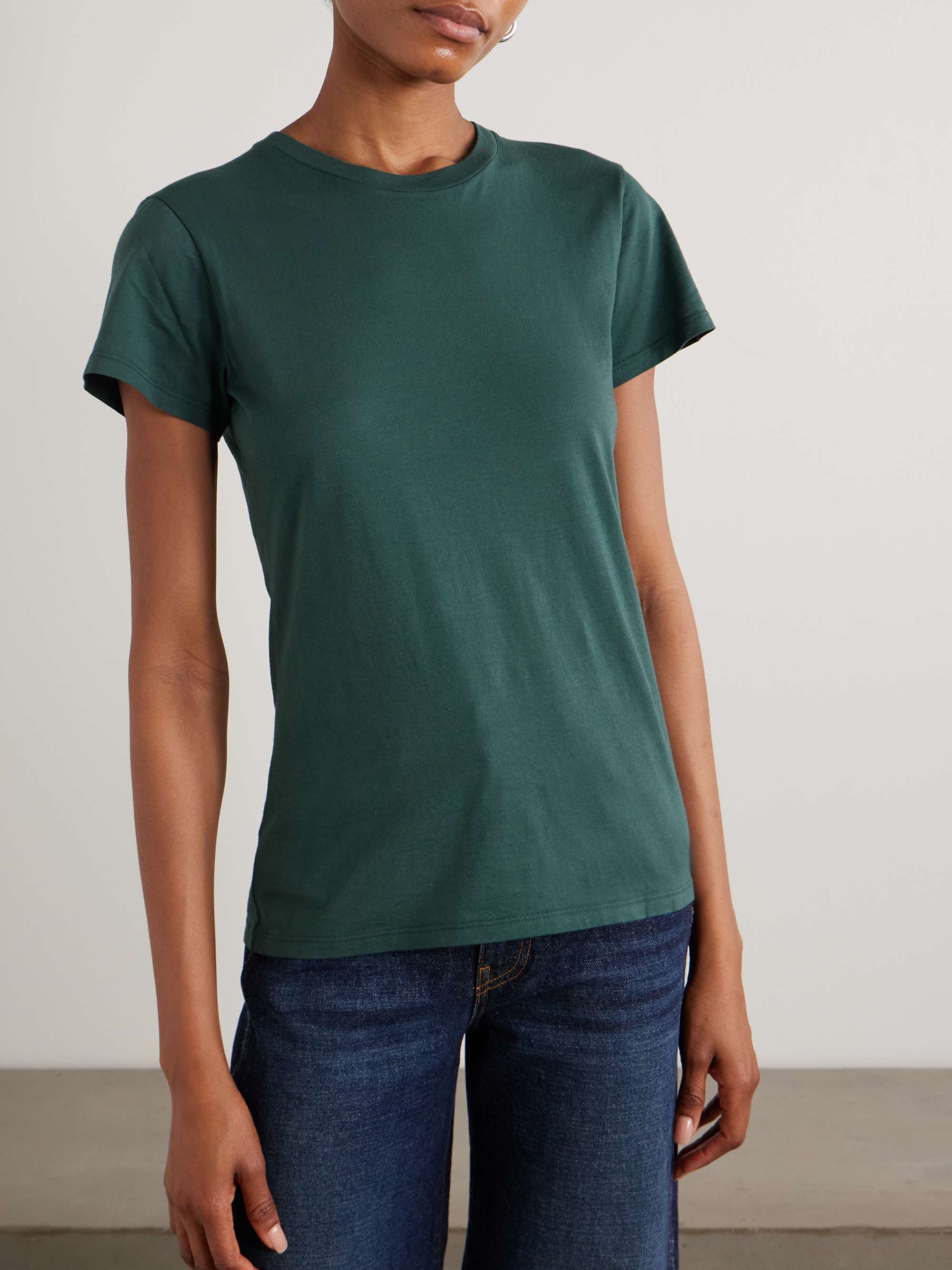 NILI LOTAN Lana Supima cotton-jersey T-shirt