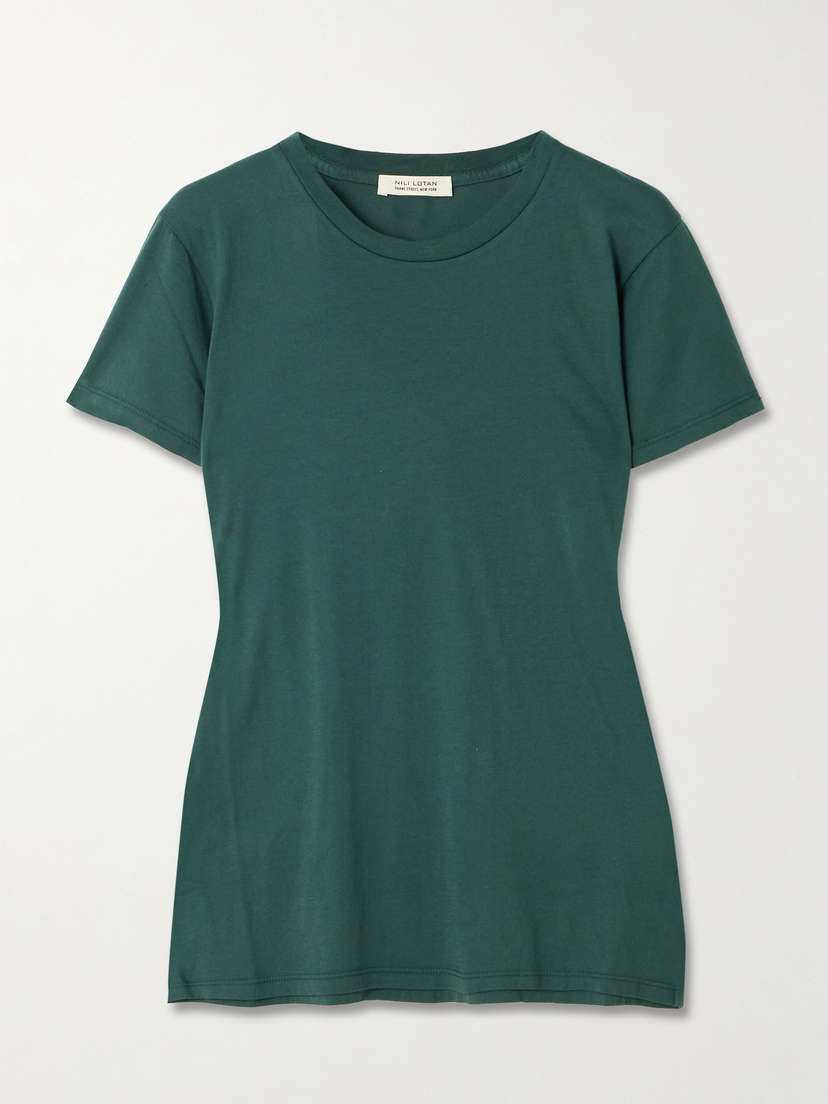 Nili Lotan Lana Cotton-jersey T-shirt