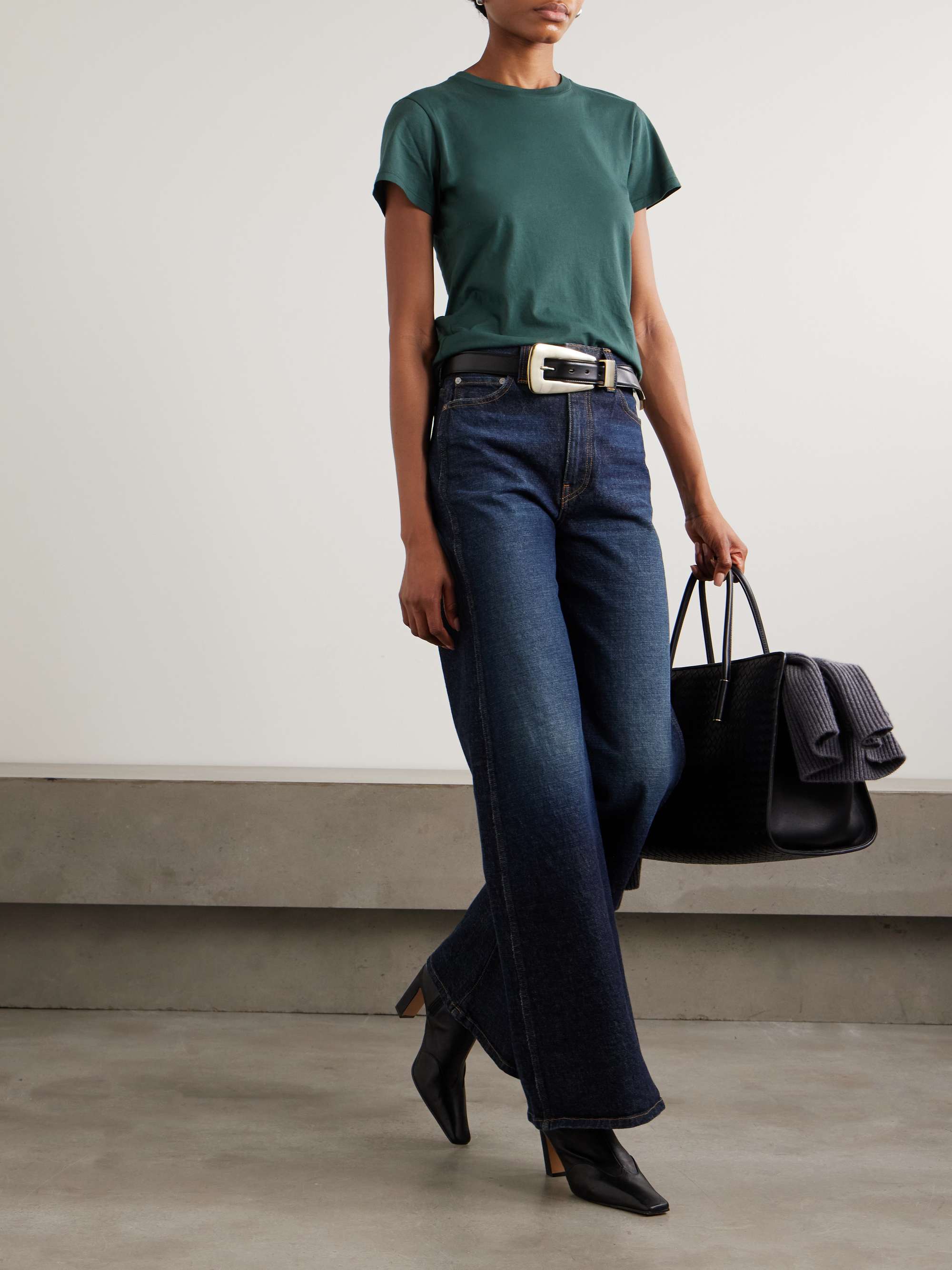 NILI LOTAN Lana Supima cotton-jersey T-shirt