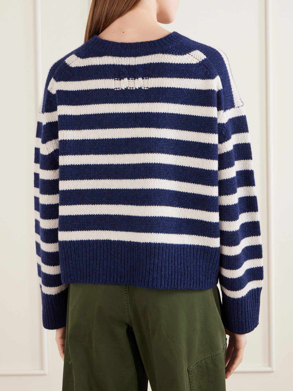 Anisa Striped Cashmere Sweater