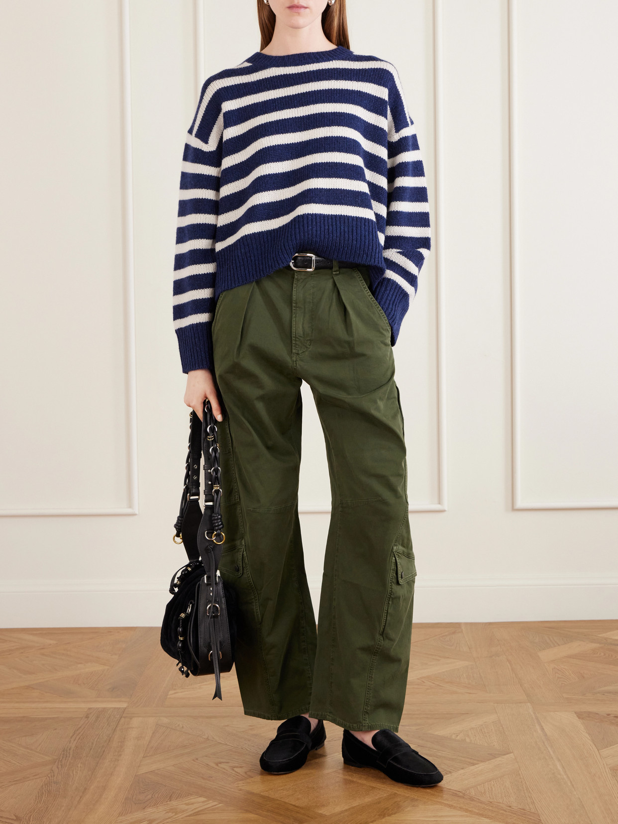 Anisa Striped Cashmere Sweater