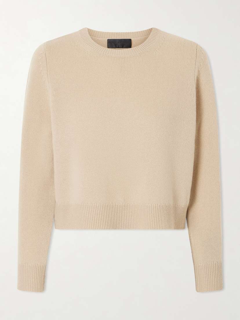 Nili Lotan Venus Cropped Cashmere Sweater