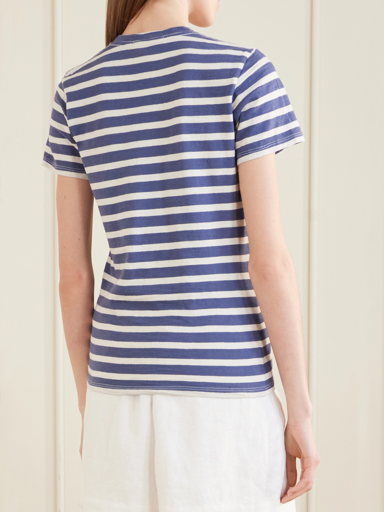 Lana Striped Cotton T-Shirt