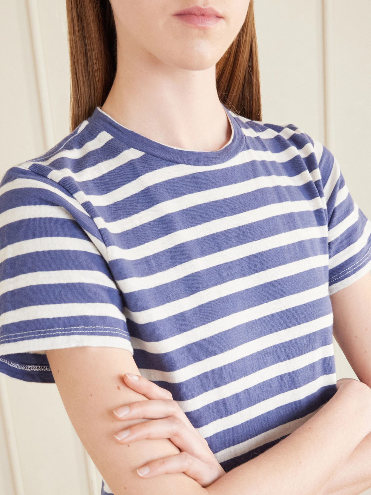 Lana Striped Cotton T-Shirt