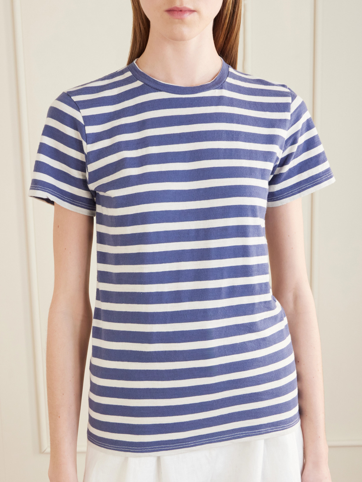 Lana Striped Cotton T-Shirt