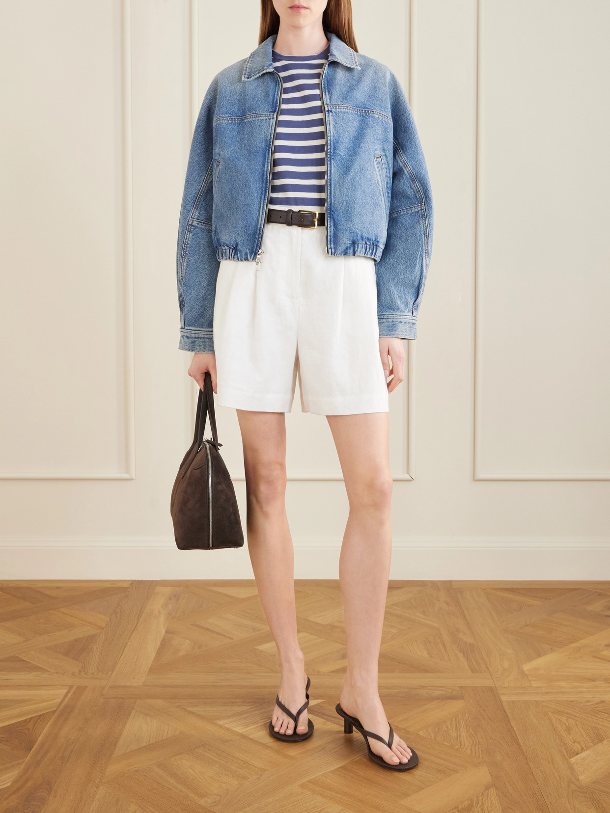 Lana Striped Cotton T-Shirt