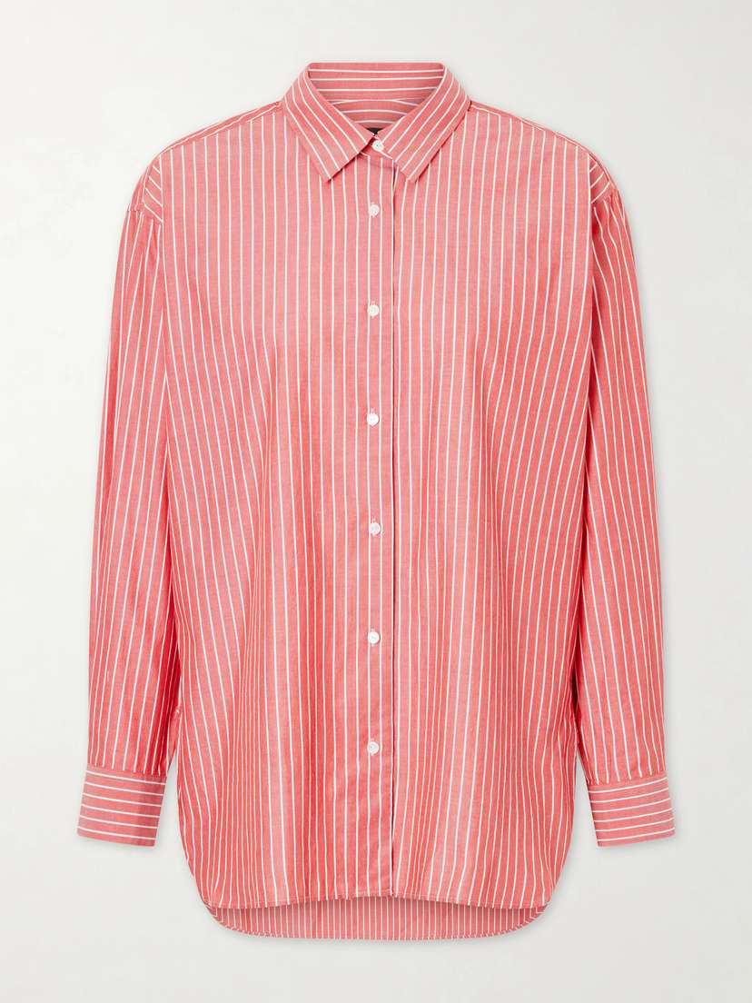 Nili Lotan Yorke Striped Cotton Shirt
