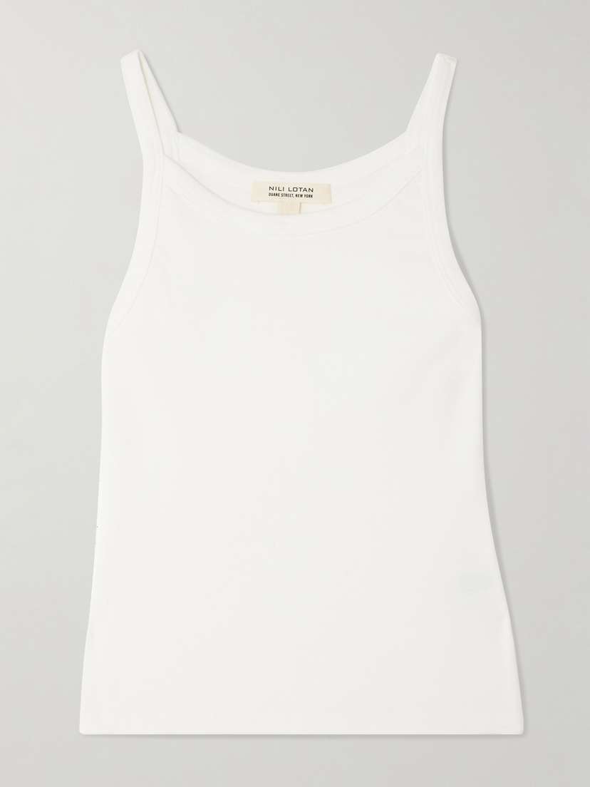 Nili Lotan Loretta Cotton-jersey Tank