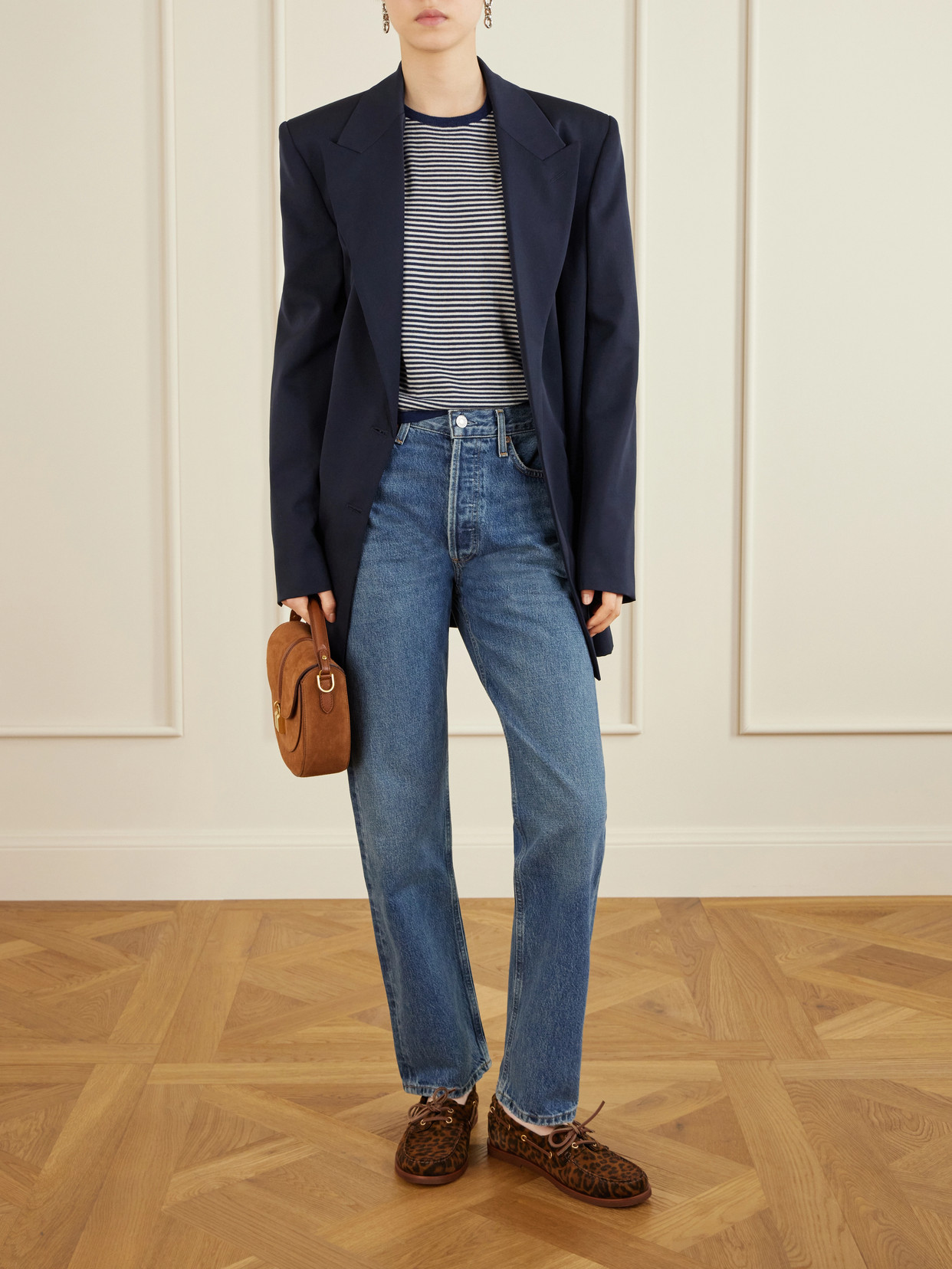 Linka Striped Cashmere T-Shirt