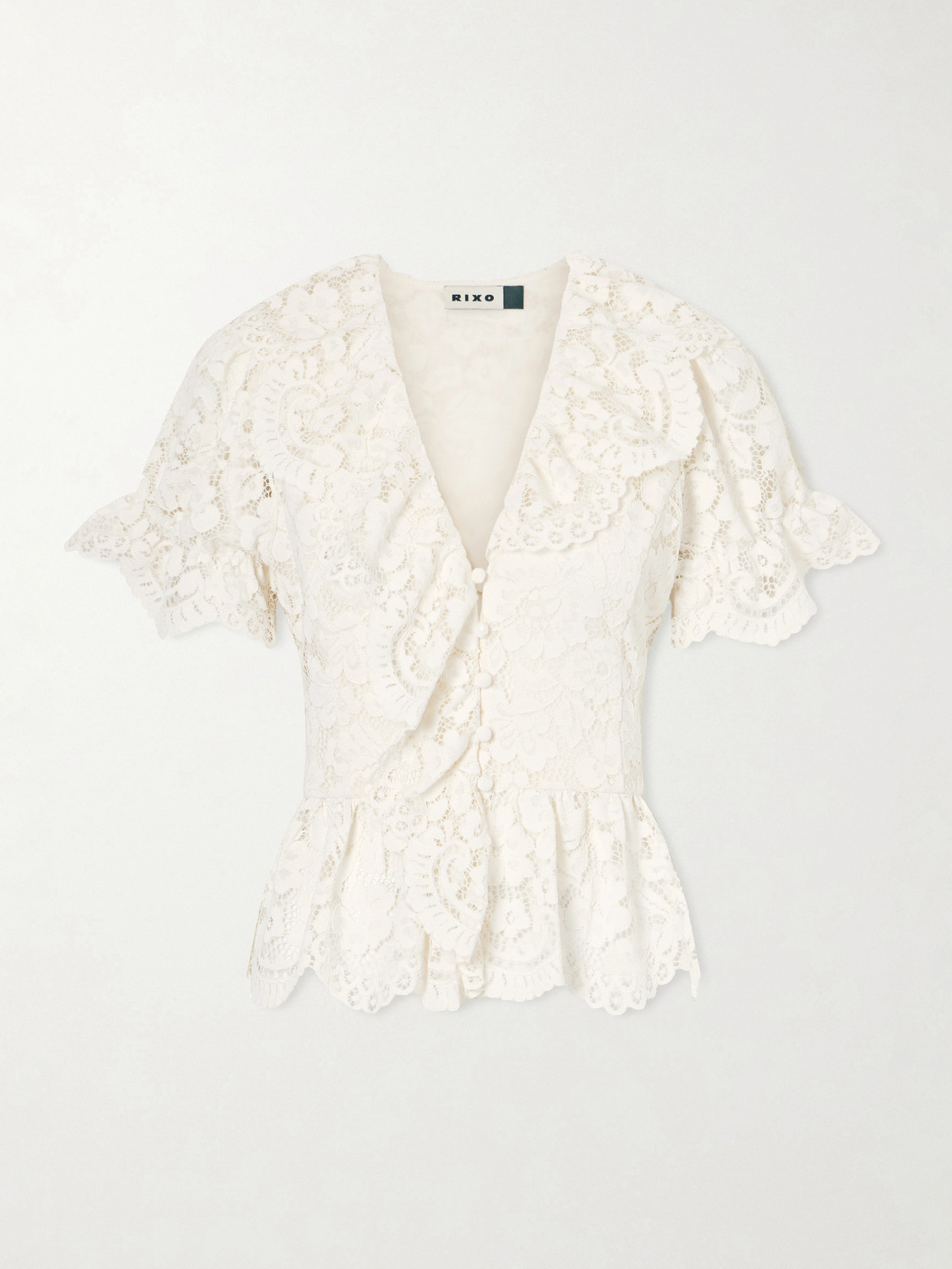 Dollie Ruffled Lace Blouse