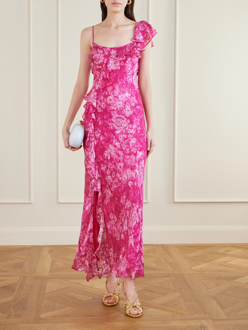 pink jacquard tilda dress Pink Jacquard Tilda Dress