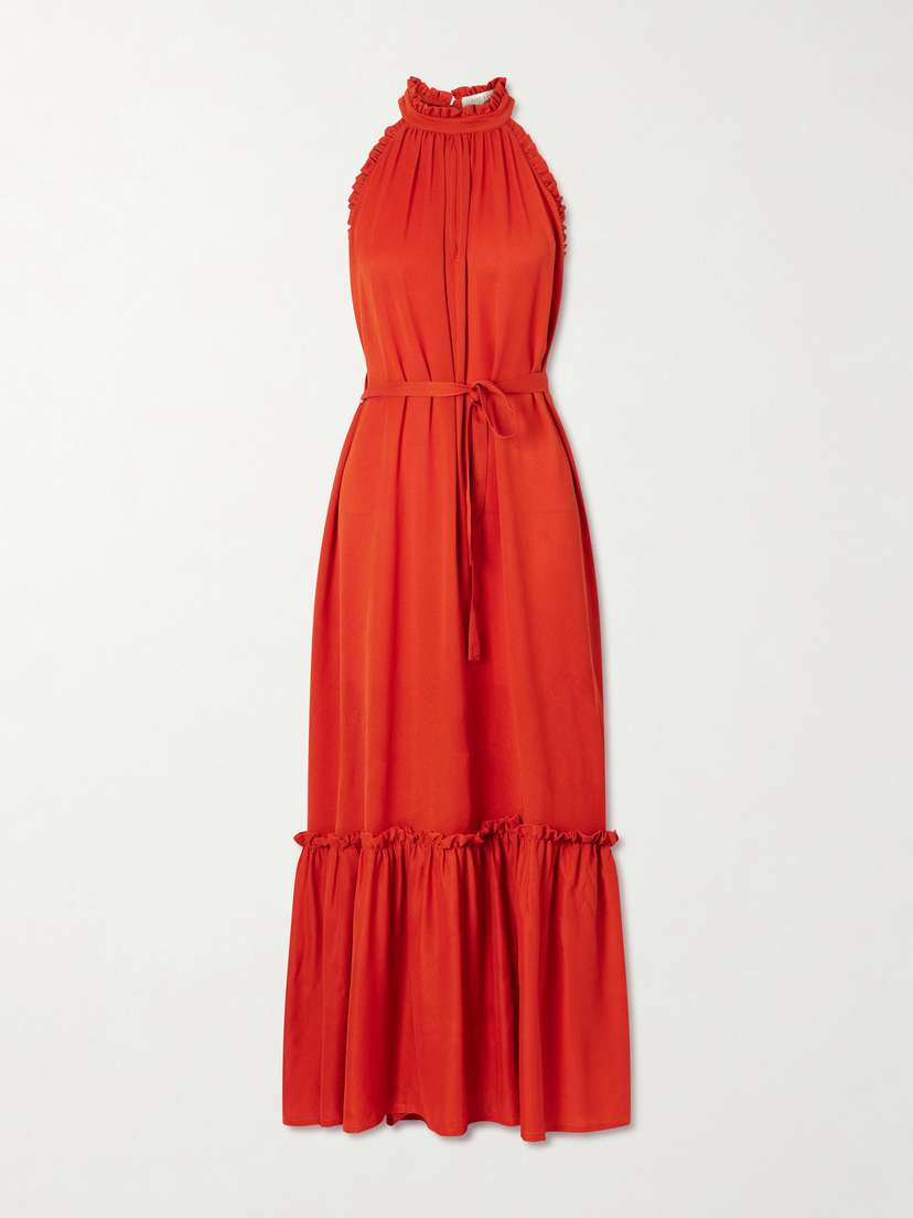 Giuliva Heritage May Silk Crepe Maxi Dress | Thumbnail 5