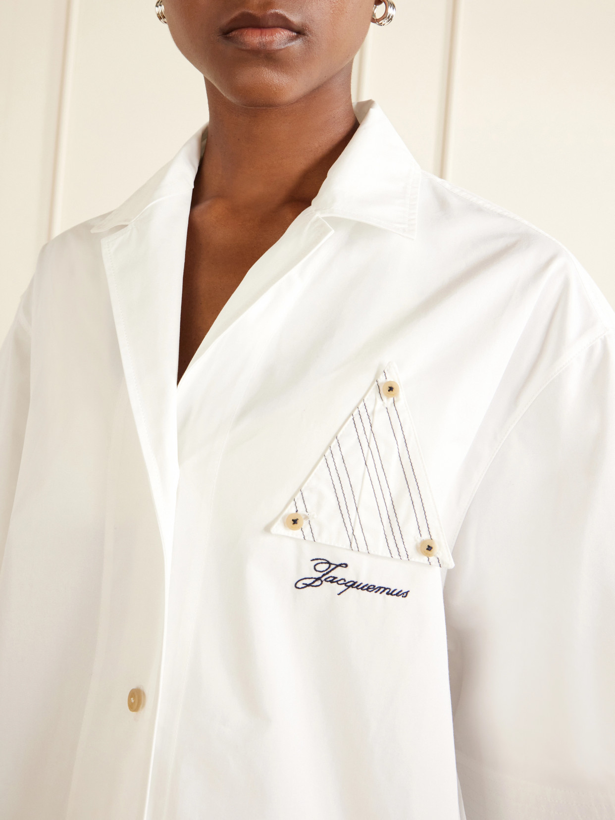 Marin Logo-Embroidered Cotton Shirt