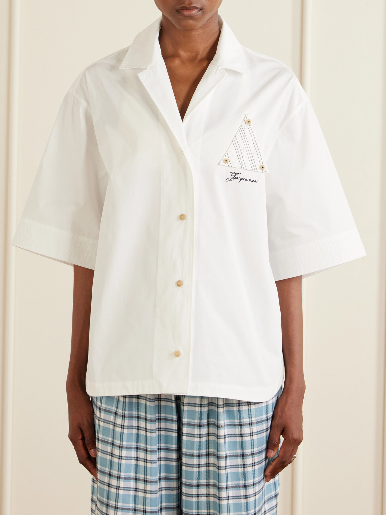 Marin Logo-Embroidered Cotton Shirt