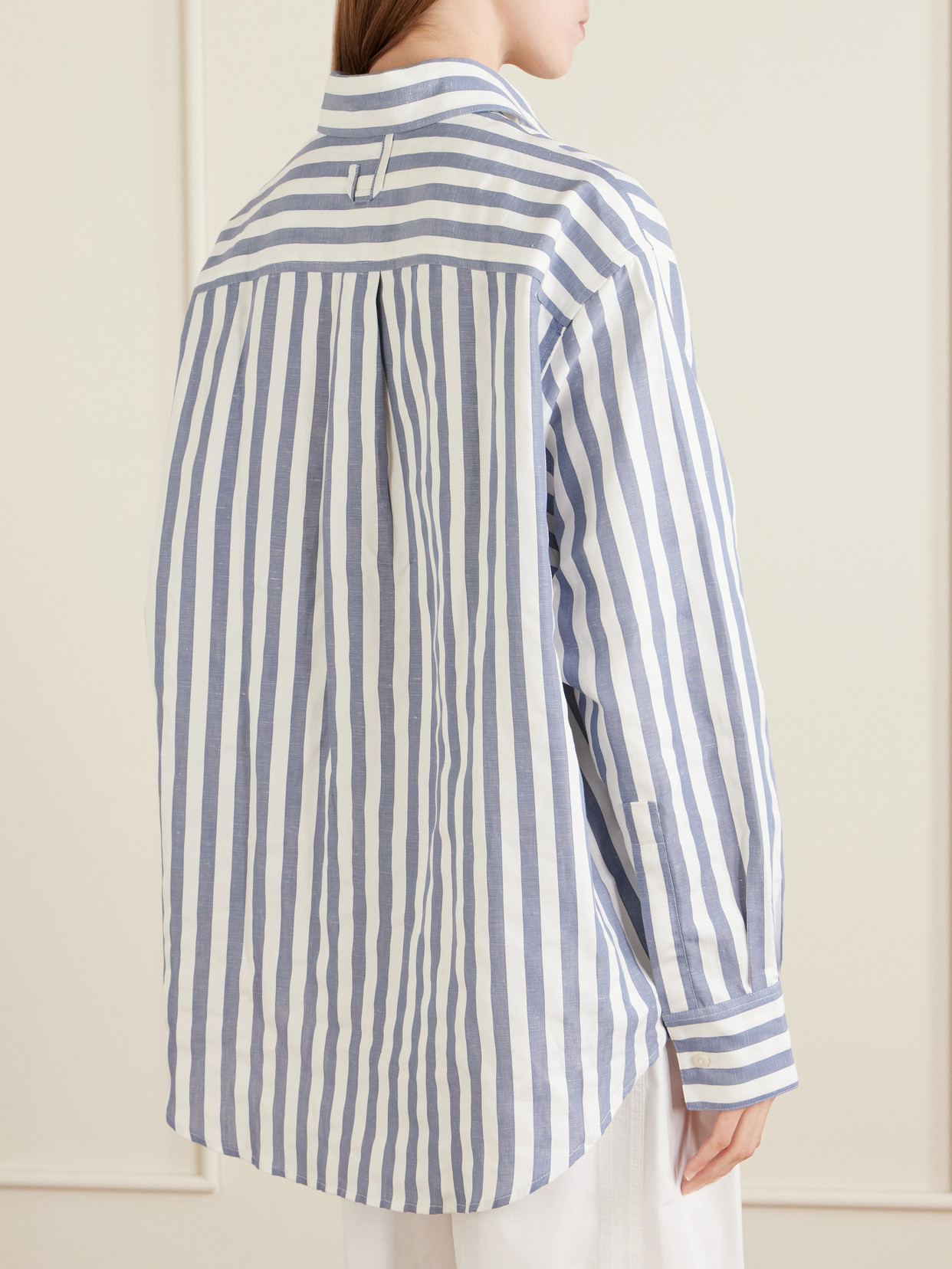 La Chemise Voilier Striped Cotton-Poplin Shirt