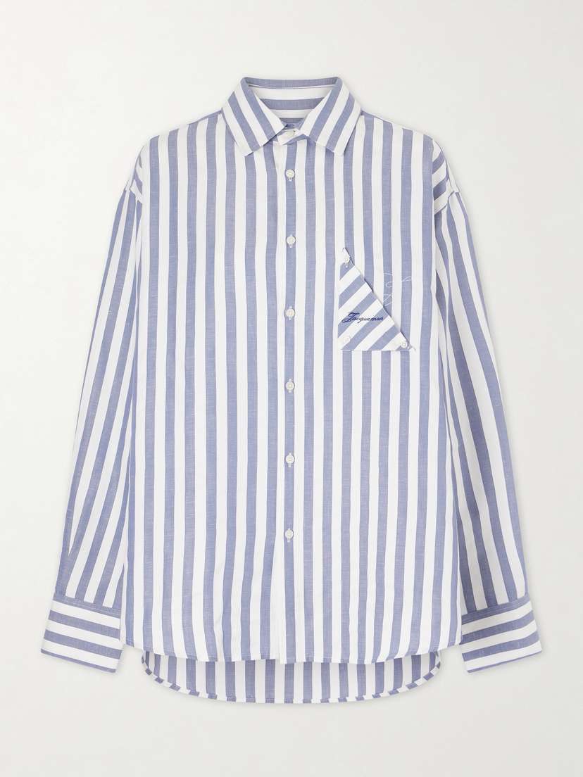 Jacquemus La Chemise Voilier Striped Cotton-poplin Shirt
