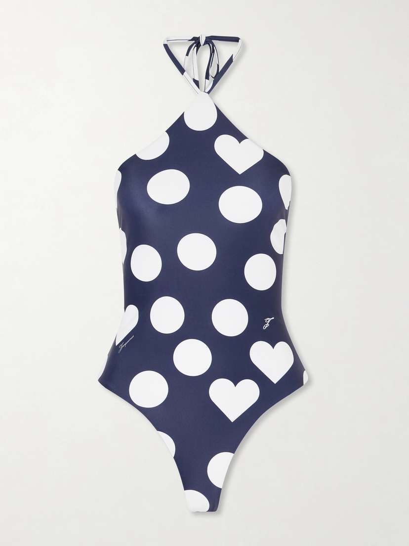 Jacquemus Le Maillot Bastide Polka-dot Swimsuit
