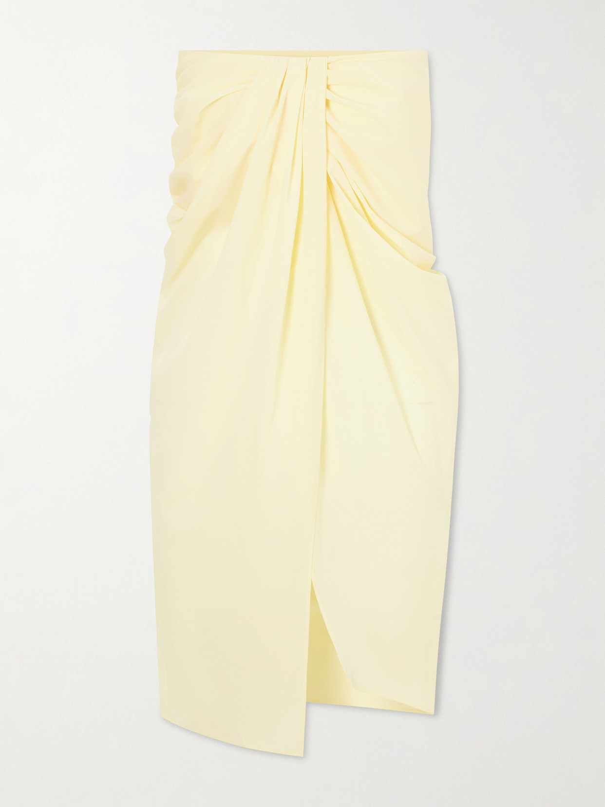 Jacquemus La Jupe Sheer Pareo In Yellow