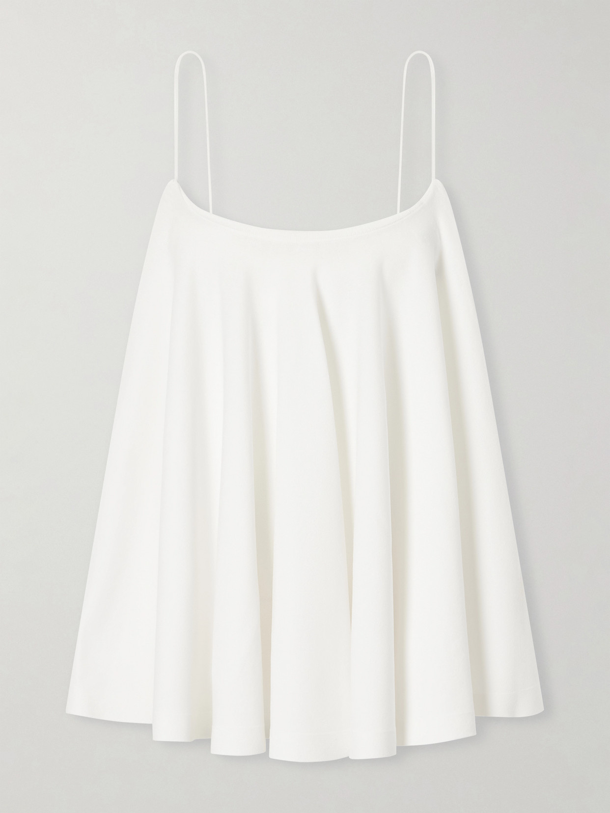 Jacquemus Le Haut Voile Open-back Jersey Top In White