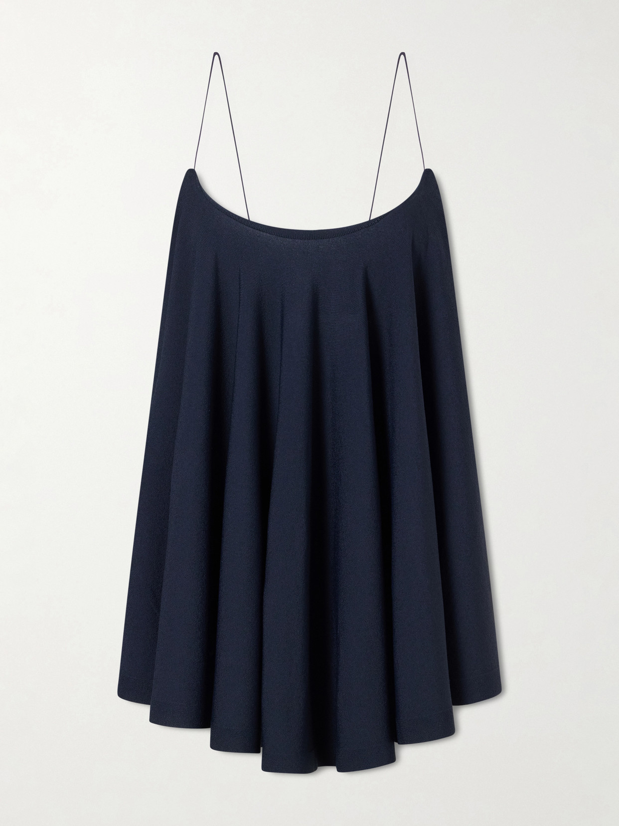Jacquemus Le Haut Voile Open-back Jersey Top In Blue