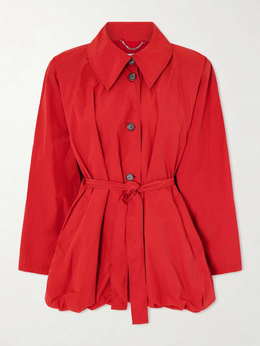 Magda Butrym Belted Crinkled-shell Jacket