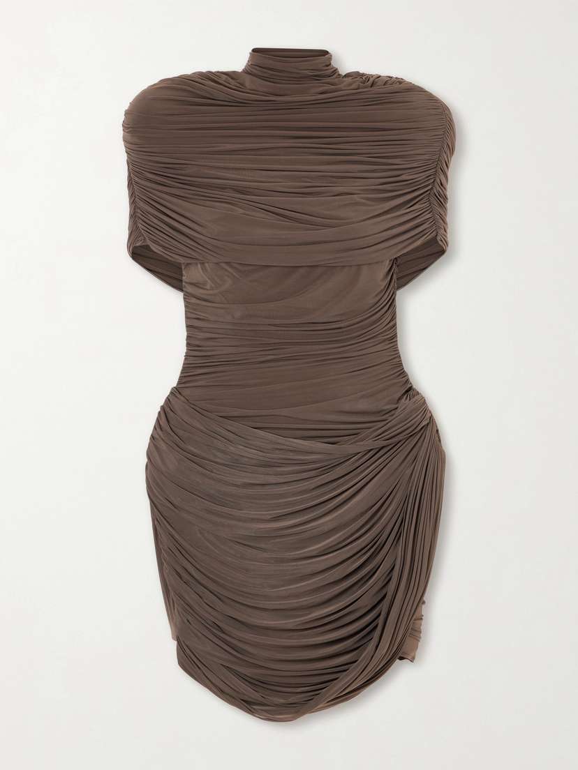 Magda Butrym Ruched Jersey Mini Dress