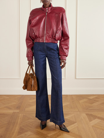Magda Butrym Glossed-leather jacket