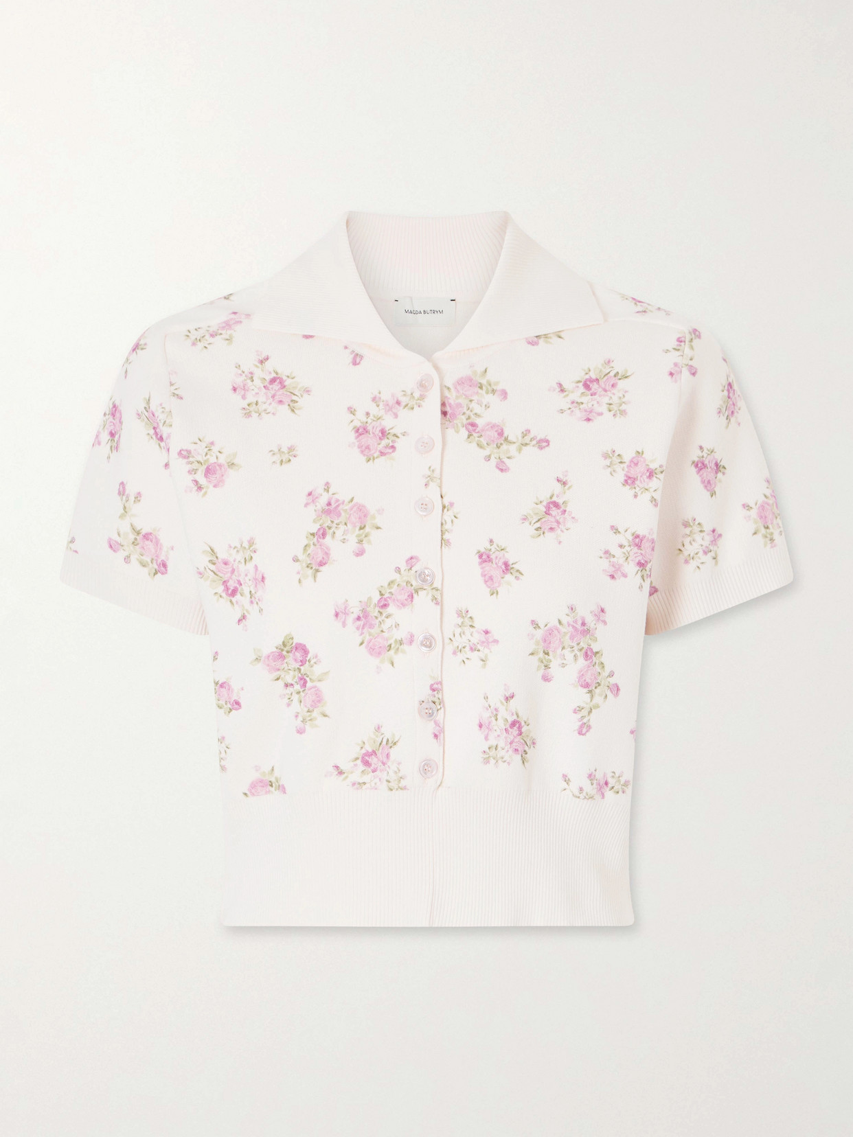 Floral-Print Cotton Polo