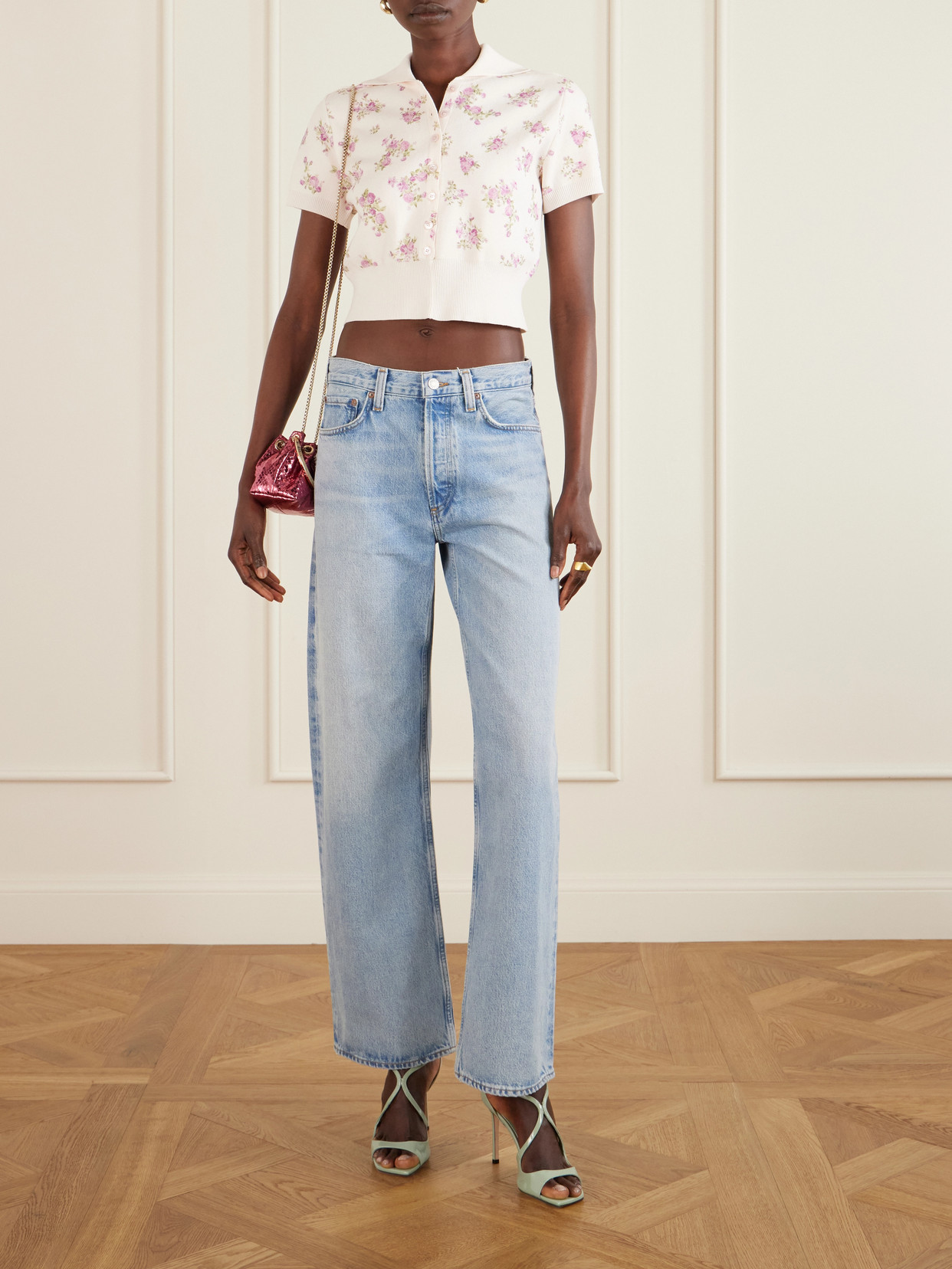 Floral-Print Cotton Polo
