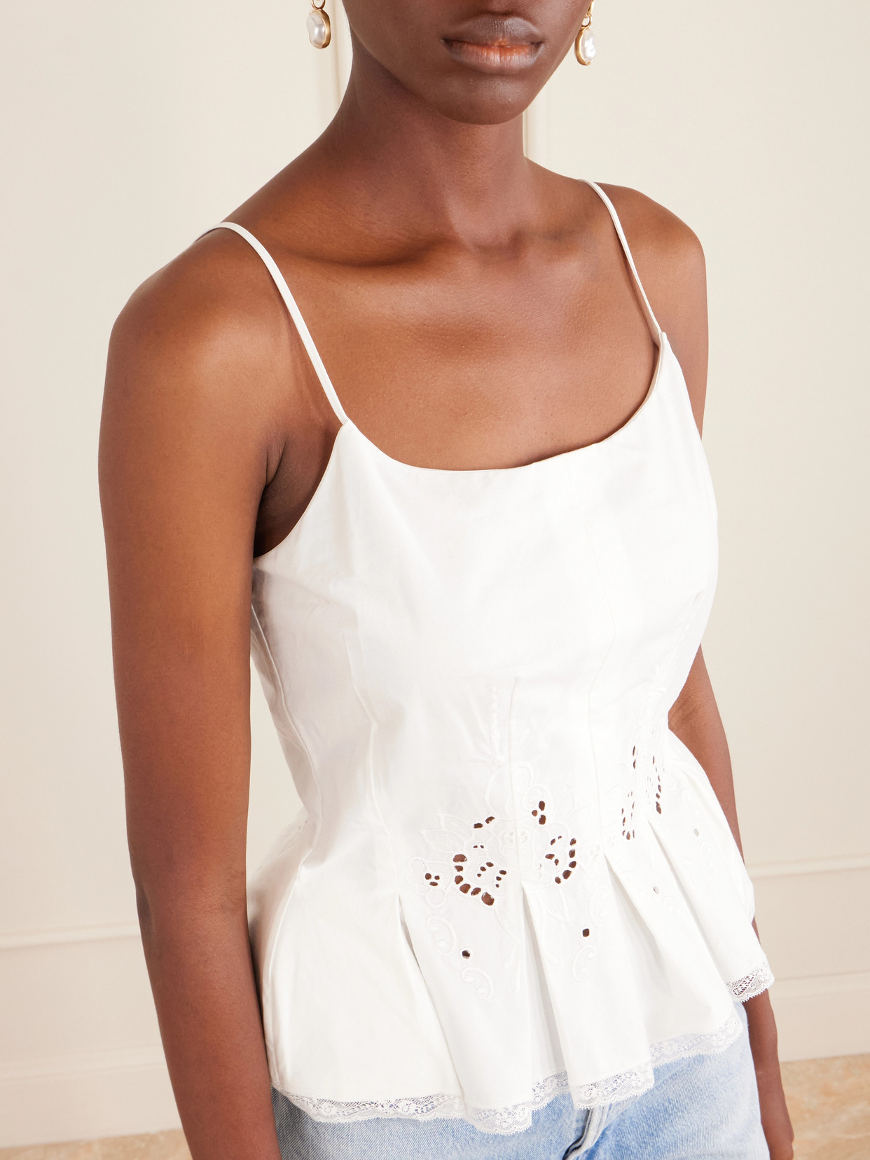 Crocheted Cotton Corset Top