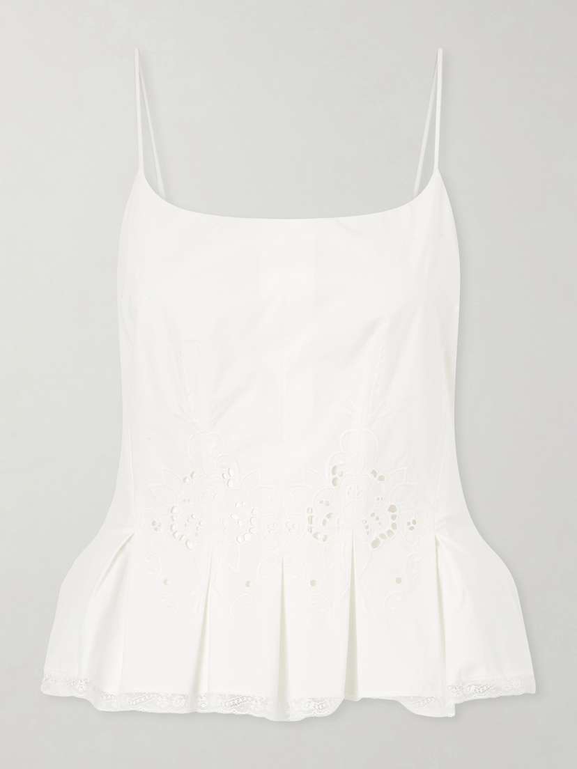 Magda Butrym Crocheted Cotton Corset Top