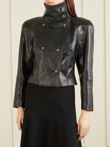 Magda Butrym Double-breasted leather jacket