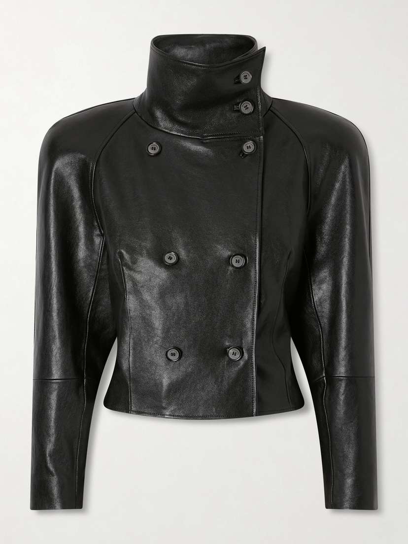 Magda Butrym Double-breasted Leather Jacket