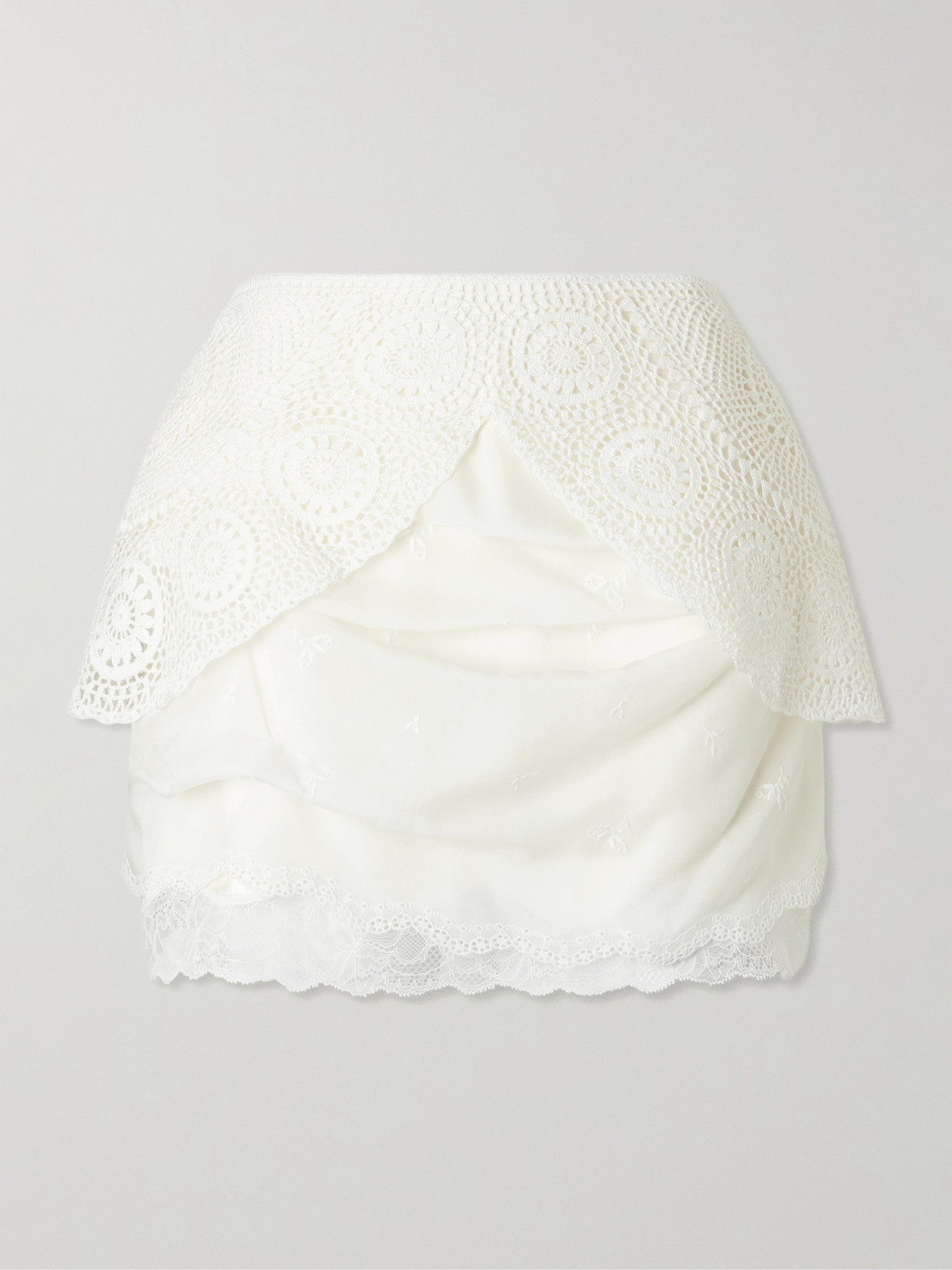 Lace-Trimmed Mini