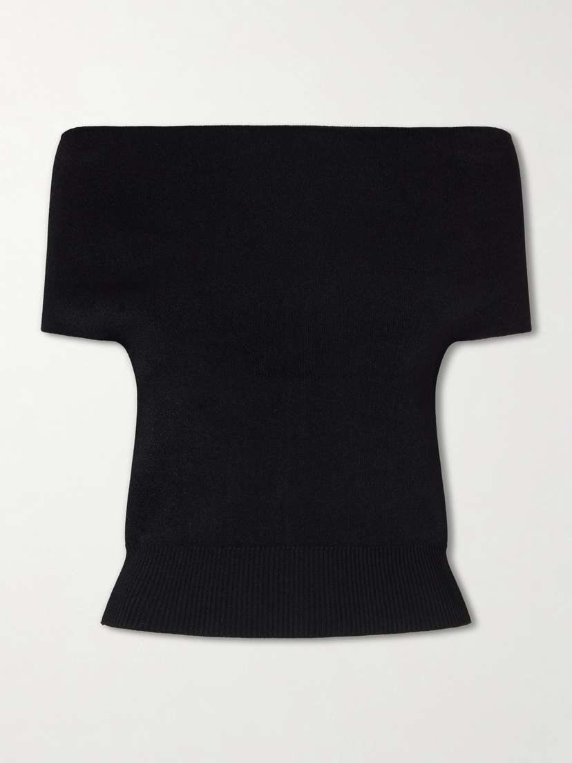 Magda Butrym Off-the-shoulder Knitted Top