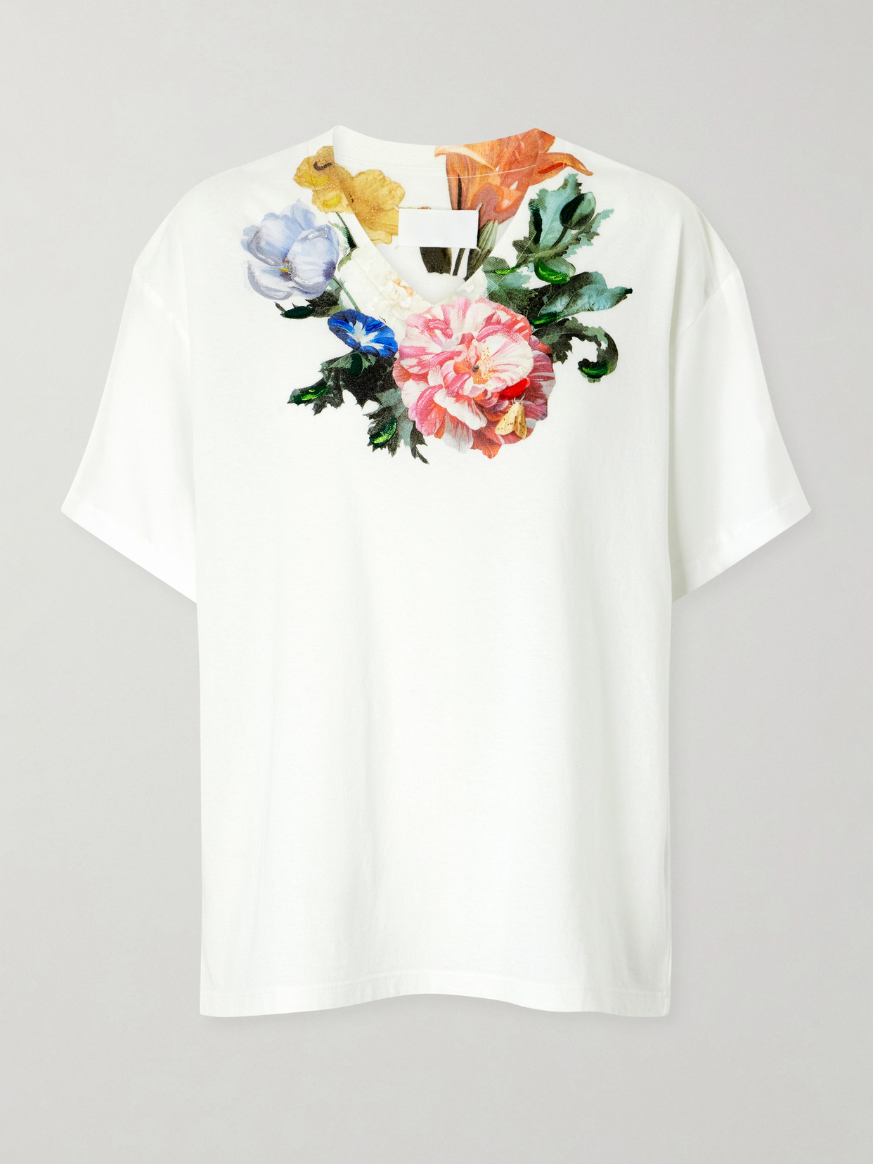 Floral-Print Cotton-Jersey T-Shirt