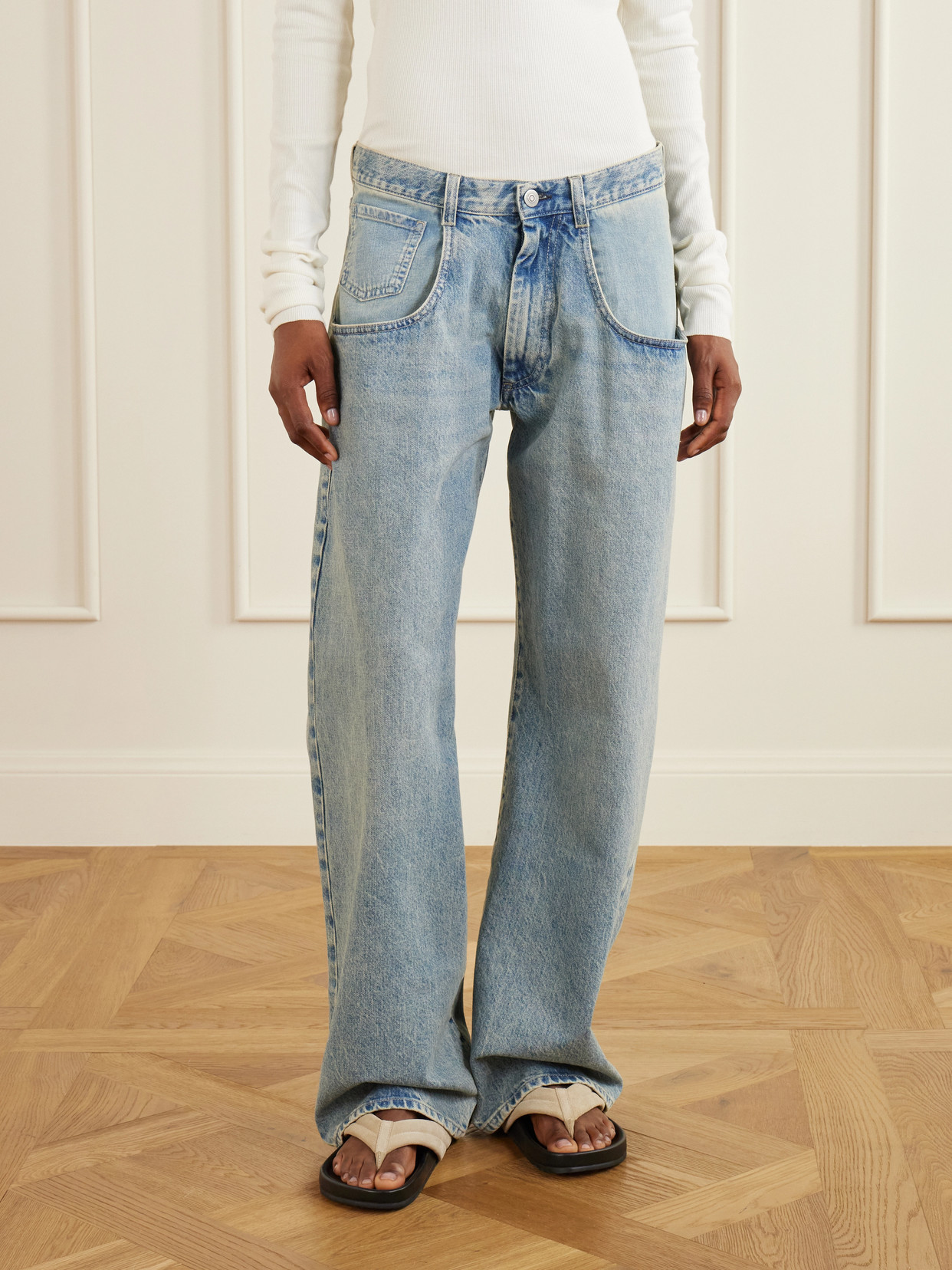 Low-Rise Straight-Leg Jeans