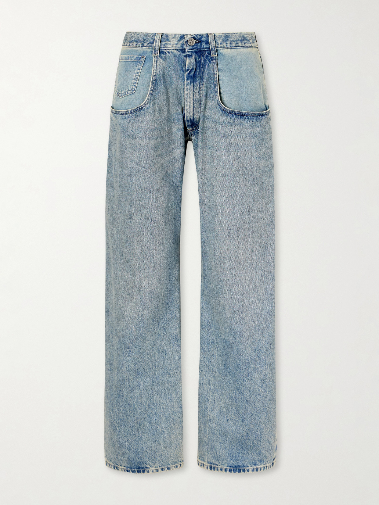 Maison Margiela Low-rise Straight-leg Jeans In Blue
