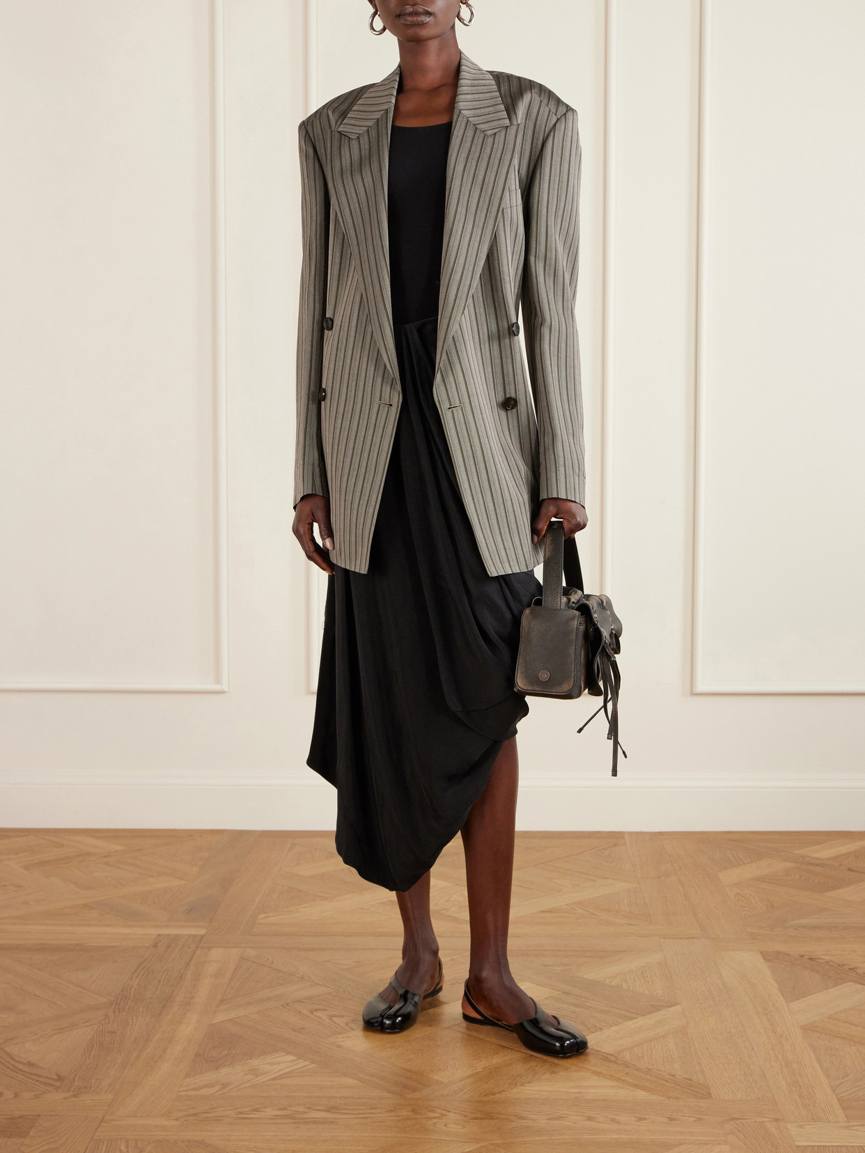 Asymmetric Gathered Midi