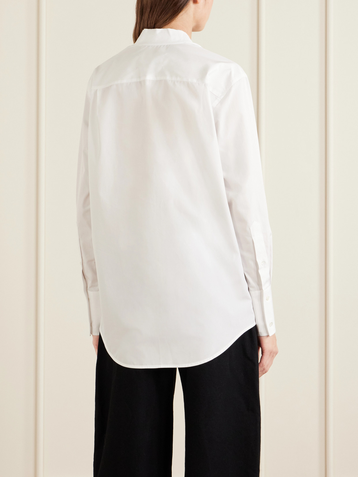Tie-Detailed Cotton Blouse