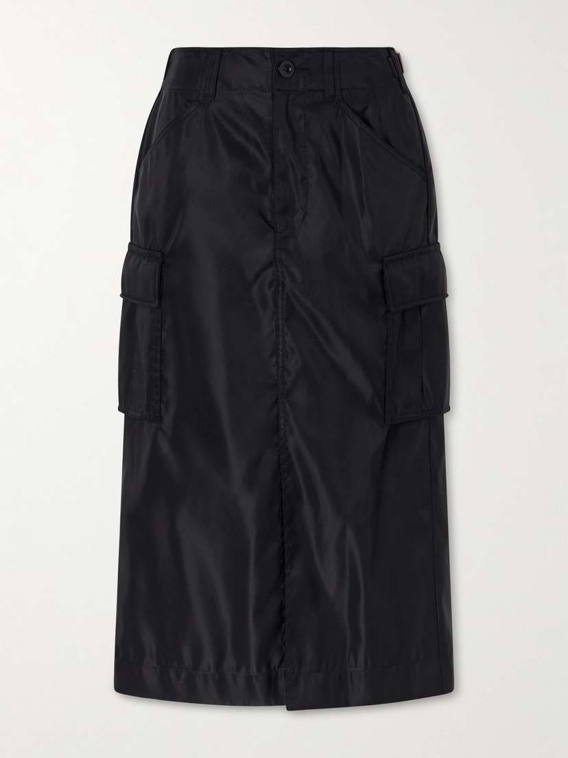 Sacai Padded Twill Midi Skirt