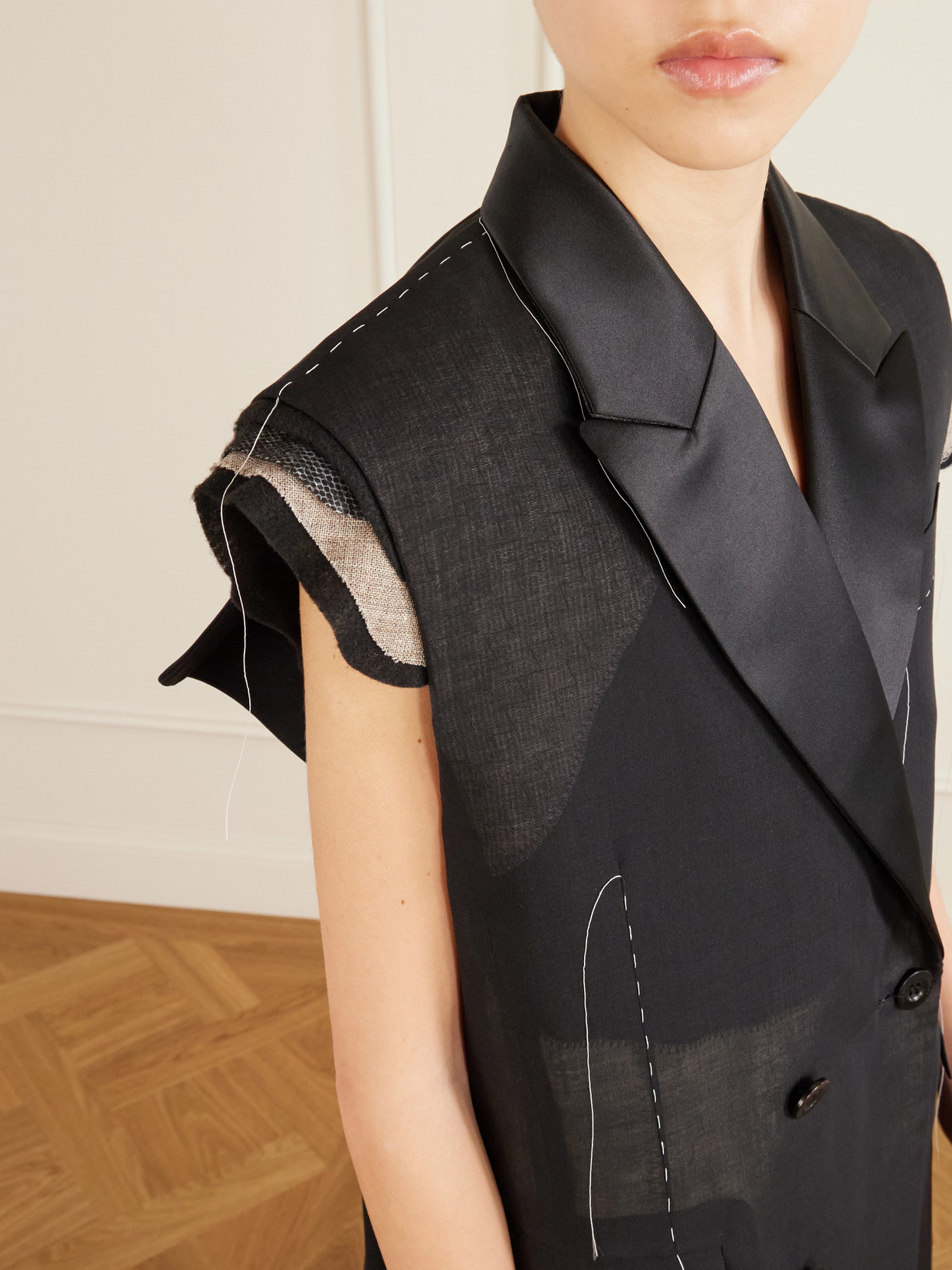 Wool Organza Vest