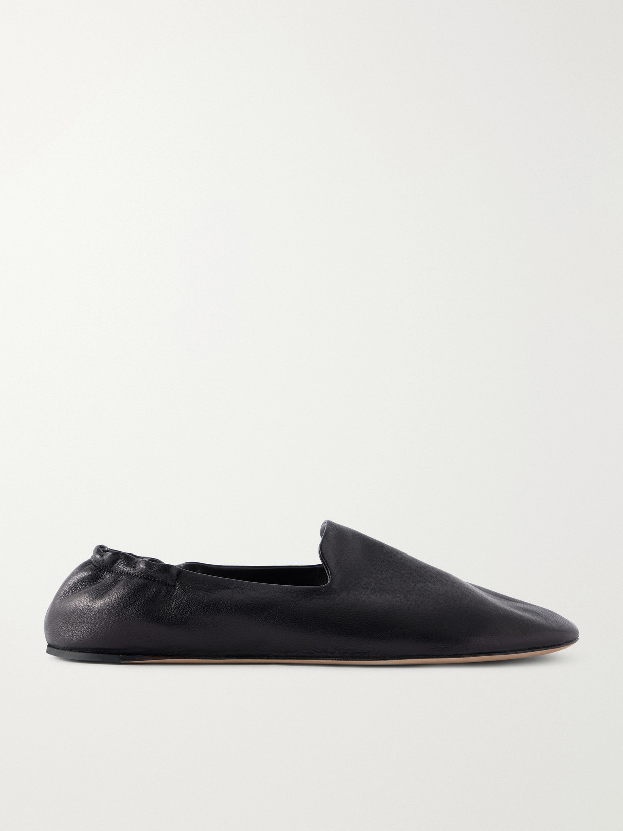 The Row - Casa Leather Loafers - Black
