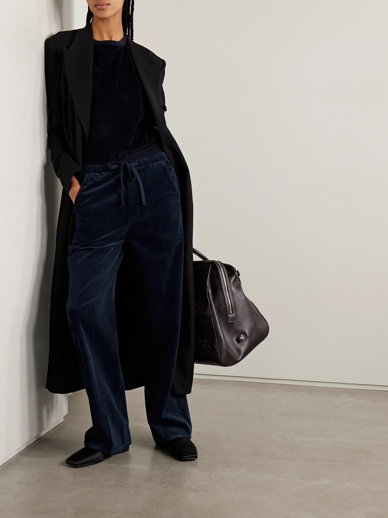 Citizen Of Humanity Aurora Cotton-blend Corduroy Wide-leg Pants In Blue