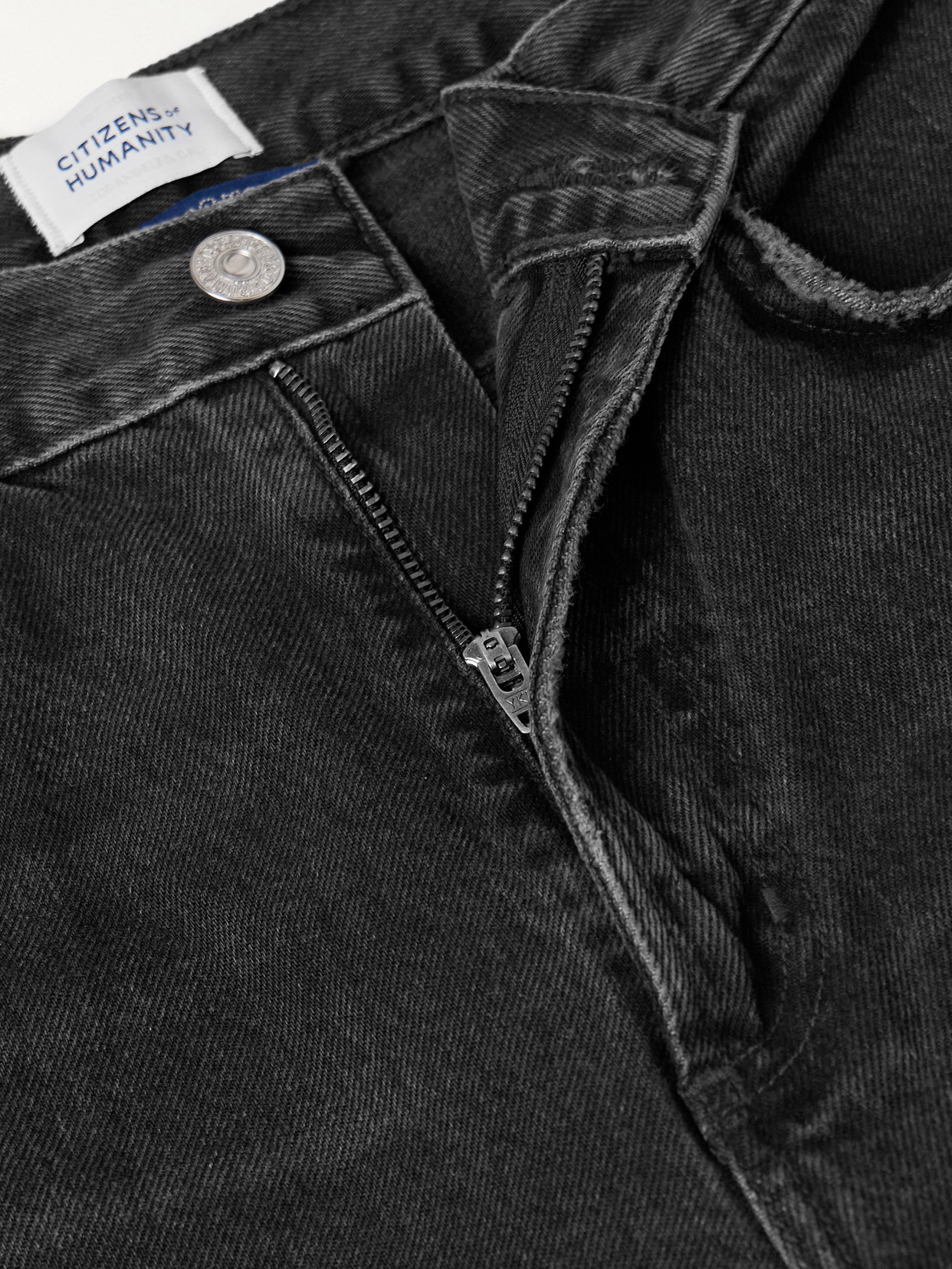 Citizen Of Humanity Paloma Mid-rise Wide-leg Jeans In Black