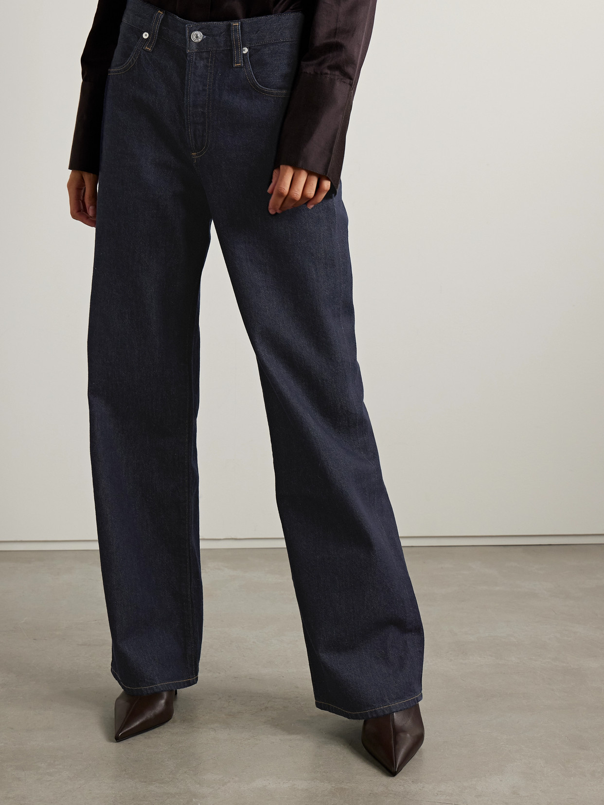 Citizen Of Humanity Annina High-rise Wide-leg Jeans In Blue