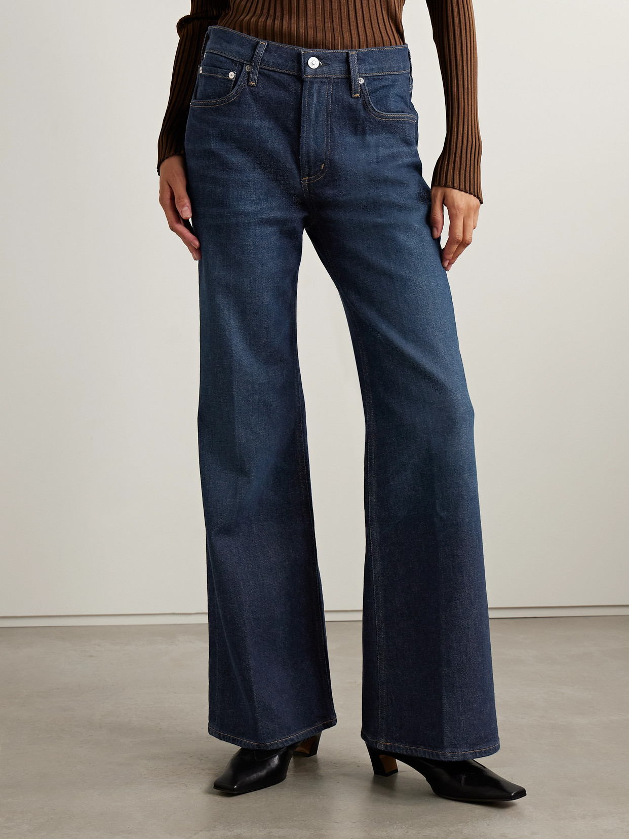 Citizen Of Humanity Kimberly High-rise Flared Jeans In Blue