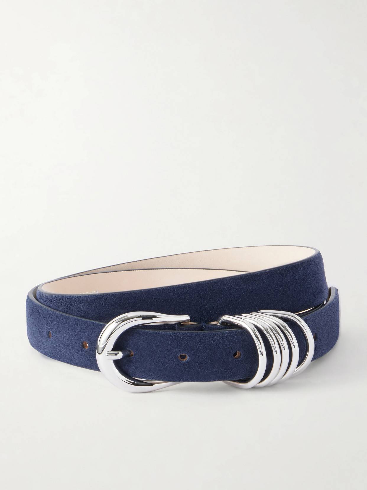 Dehanche Hollyhock Suede Belt In Blue