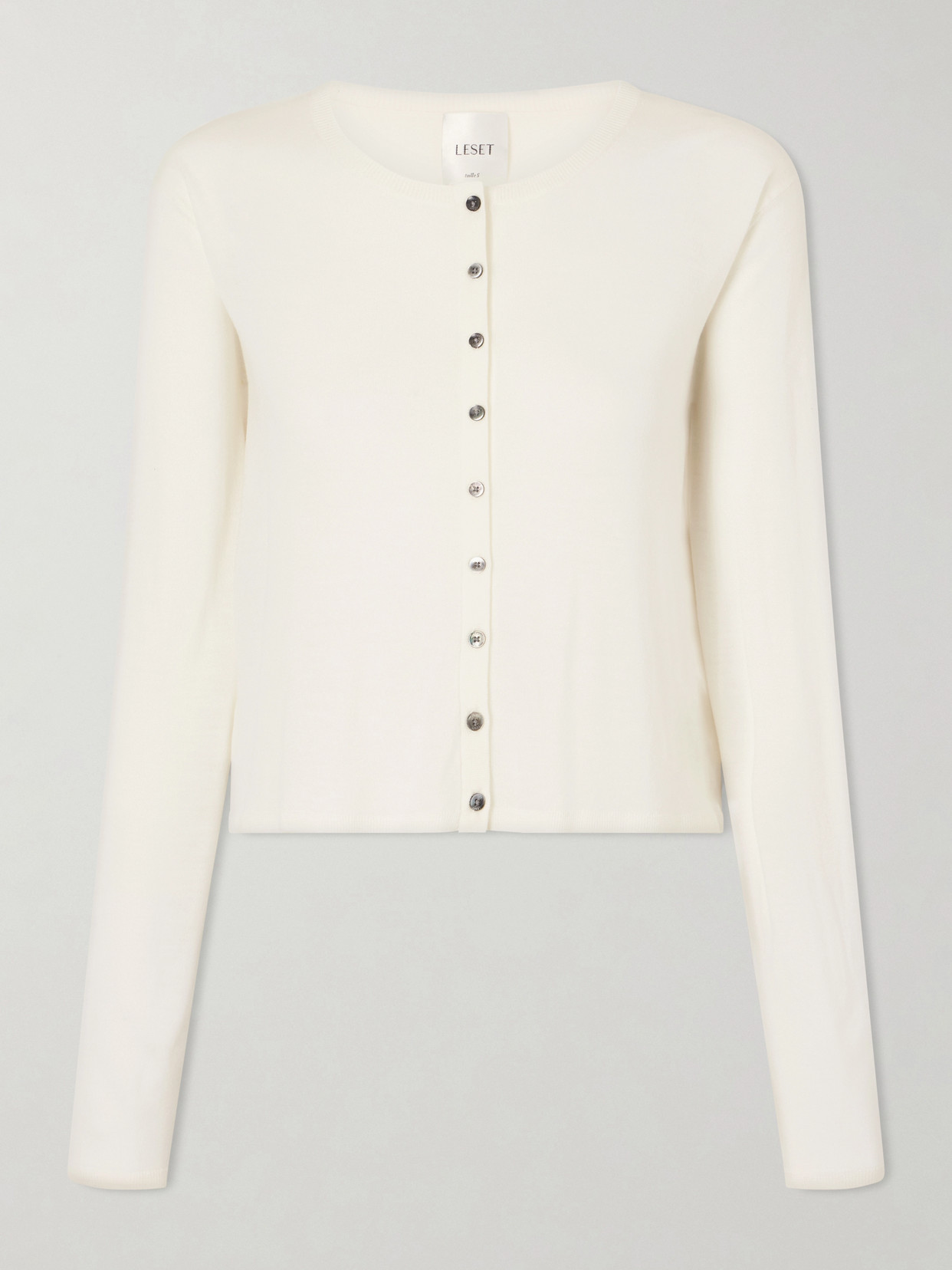 LESET - James Merino Wool Cardigan - White