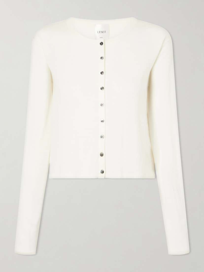 LESET James Merino Wool Cardigan